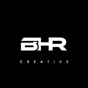 BHR Letter Initial Logo Design Template Vector Illustration