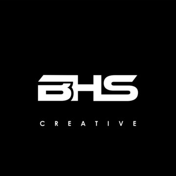 BHS Letter Initial Logo Design Template Vector Illustration