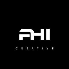PHI Letter Initial Logo Design Template Vector Illustration