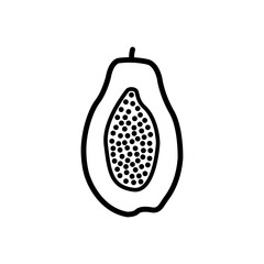 papaya icon vector illustration design