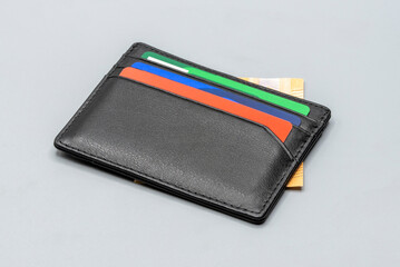 wallet for man thin an black