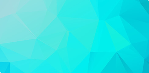 Blue vivid geometric polygonal abstract design background template