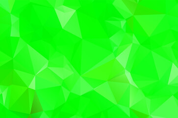 Obraz premium Green vivid geometric abstract bright green blurred mosaic wallpaper with triangle shapes for banner