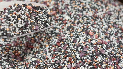 Legumes and grains in supermarkets