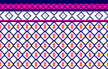 seamless pattern with shapes and elements.