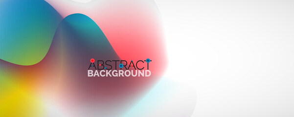 Fluid color gradient abstract background, trendy colorful wallpaper. Vector illustration for placards, brochures, posters, banners and covers