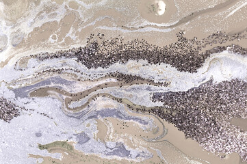 Light beige agate imitation pattern. Simple marble liquid texture.