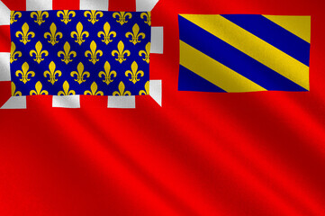 Flag of Dijon in Cote-dOr in Burgundy, France