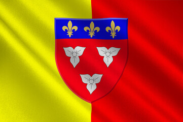 Flag of Orleans in Centre-Val de Loire, France