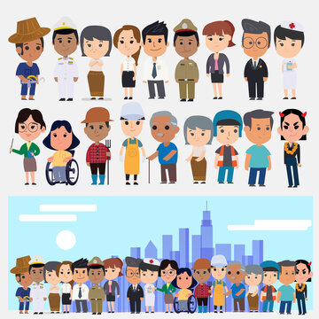 Asian people set - character vector