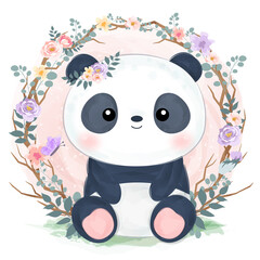 adorable animal illustration for personal project,background, invitation, wallpaper and many more © ariosbeth