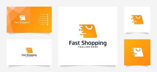 Abstract logo shopping