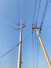 Fototapeta premium High voltage wire