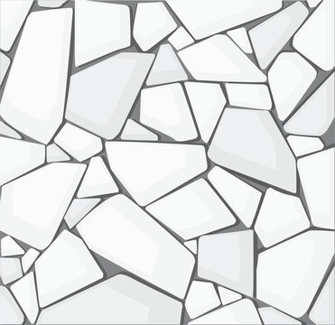 White Gravel Texture Wallpaper. Vector Illustration Eps10