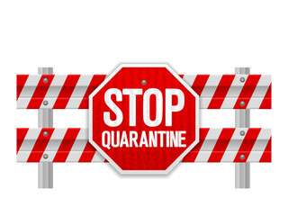 Road safety barrier stop quarantine