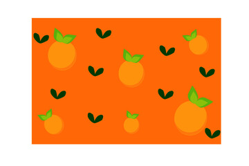 simple illustration of an orange fruit
