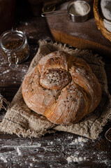 Homemade rustic bread