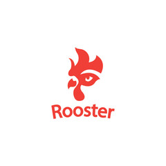 rooster logo abstract color design vector illustration