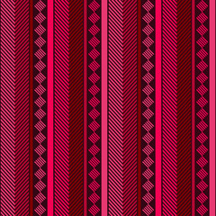 Striped texture. Seamless pattern. Design with manual hatching. Textile. Ethnic boho ornament. Vector illustration for web design or print.