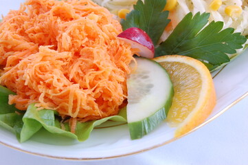 Party food, a sumptuous dinner.