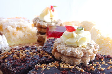 Party food, a sumptuous dinner.