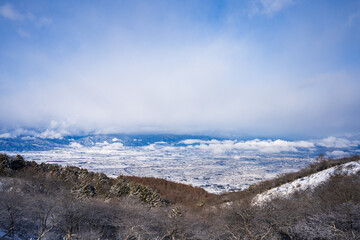 winter landscape in the mountains
