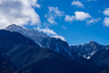 clouds over the mountains