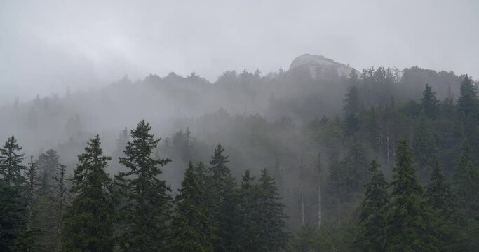 Fog and clouds on Velebit mountain, Croatia