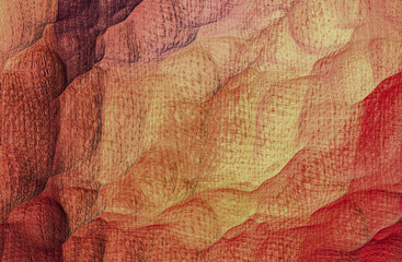 Wave texture for the background. 3d rendering.