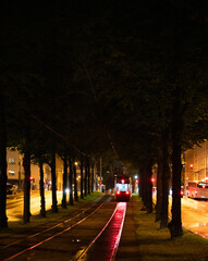 Night city street