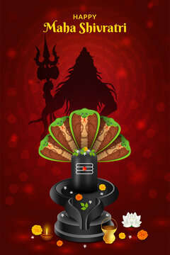 Happy Maha shivratri, lord shankar with trishul damru & shesh naag
