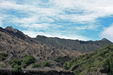 landscape in the mountains Bromo of Indonesia