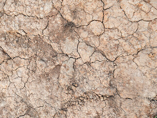 Abstract cracked soil texture background.