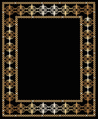 Decorative vintage frame / Deteiled vector frame / Calligraphic ornamental frame