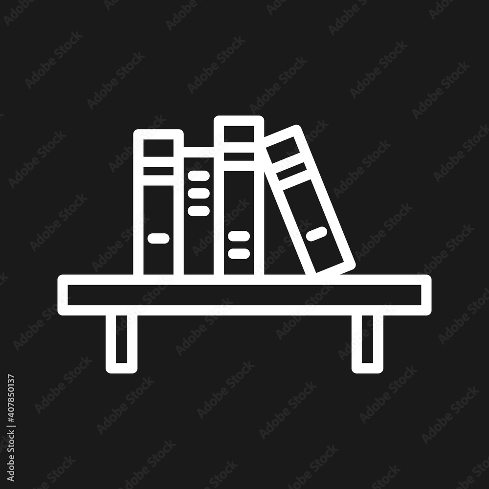 Canvas Prints Books on Table Icon