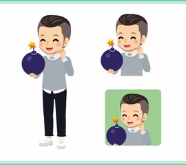 Young man in a sweater