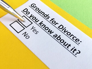 Questionnaire about family law