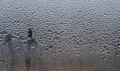 rain drops on the window surface
