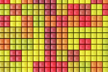 3d rendering of Squares background