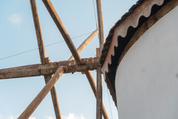 detail plane of an old looking mill. Galicia, Northern Spain.