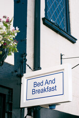 Bed and breakfast sign