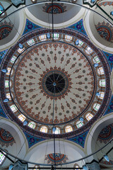 Obraz premium Dome of Sokollu Mehmet Pasa Mosque in Beyoglu Istanbul. Ottoman Architecture. Mosques' of Istanbul. Islamic background. Mosque architecture. HDR photo.