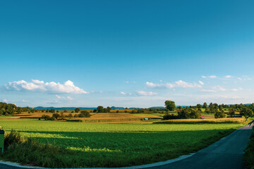 landscape with a field and sky