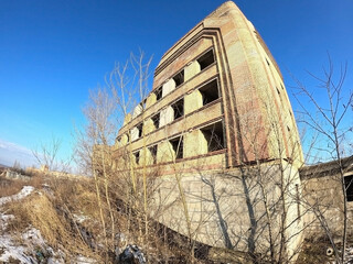 Abandoned construction site of Hospital. Built as a center for radiation and burn injuries after...