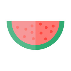 Watermelon, Fruit Icon Illustration Vector Isolated. Suitable for Web Design, Logo, App, and UI.