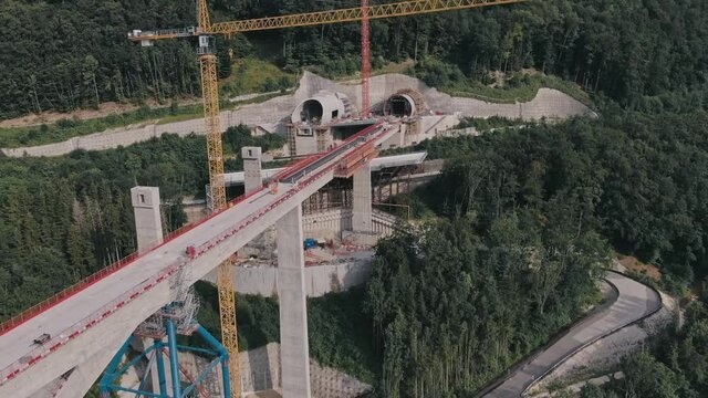 Tunnel and Bridges construction site