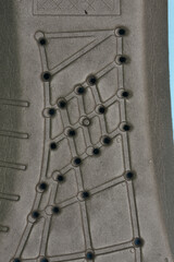 gray Layer  Insole back with vent holes