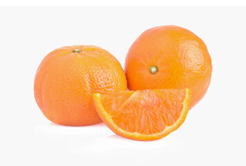 fresh orange isolated on white background