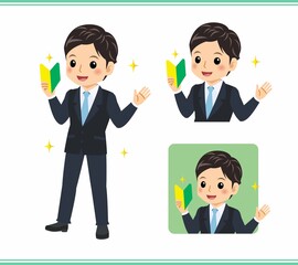 Young rookie businessman