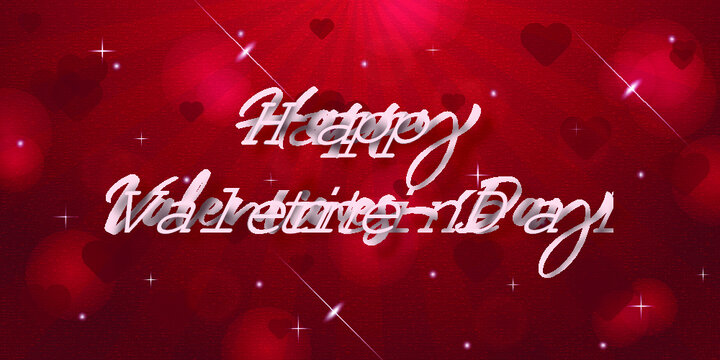 happy valentines background banner design